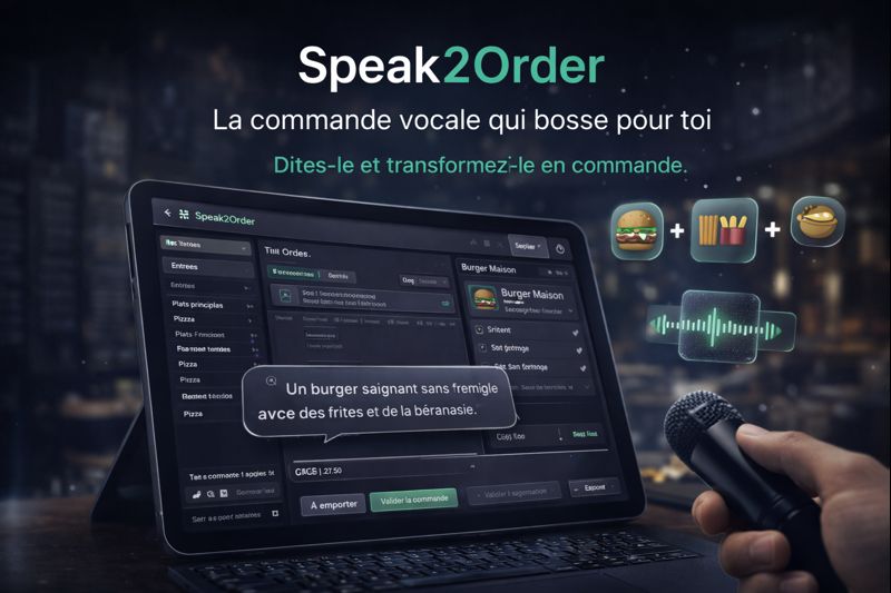 Speak2Order — la commande vocale qui bosse pour toi