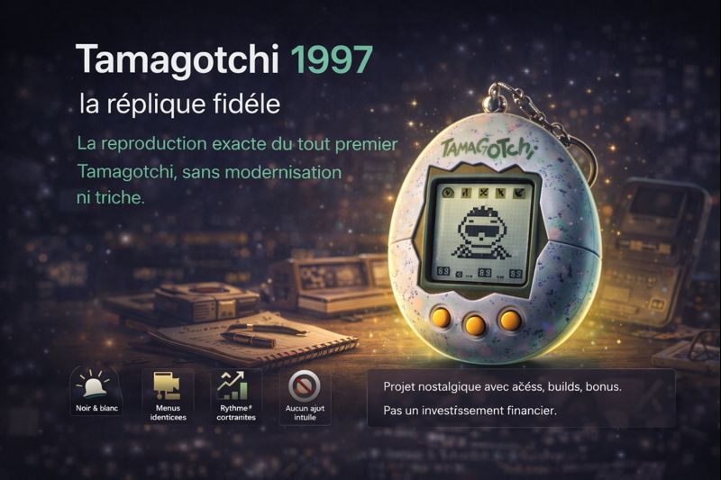Tamagotchi 1997 — la réplique exacte en webapp